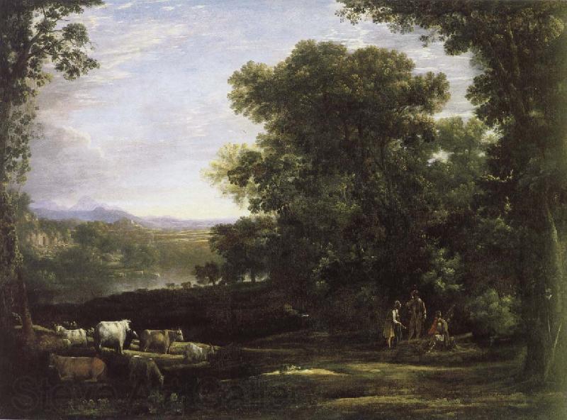 Claude Lorrain cattle farmer and the landscape